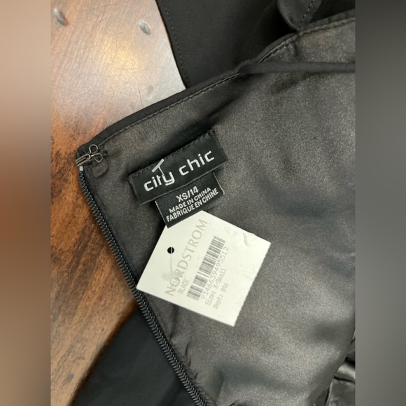 City Chic Entwine Tulip Drape Dress Black Size 14 Cocktail Party Summer Wedding - Picture 11 of 16